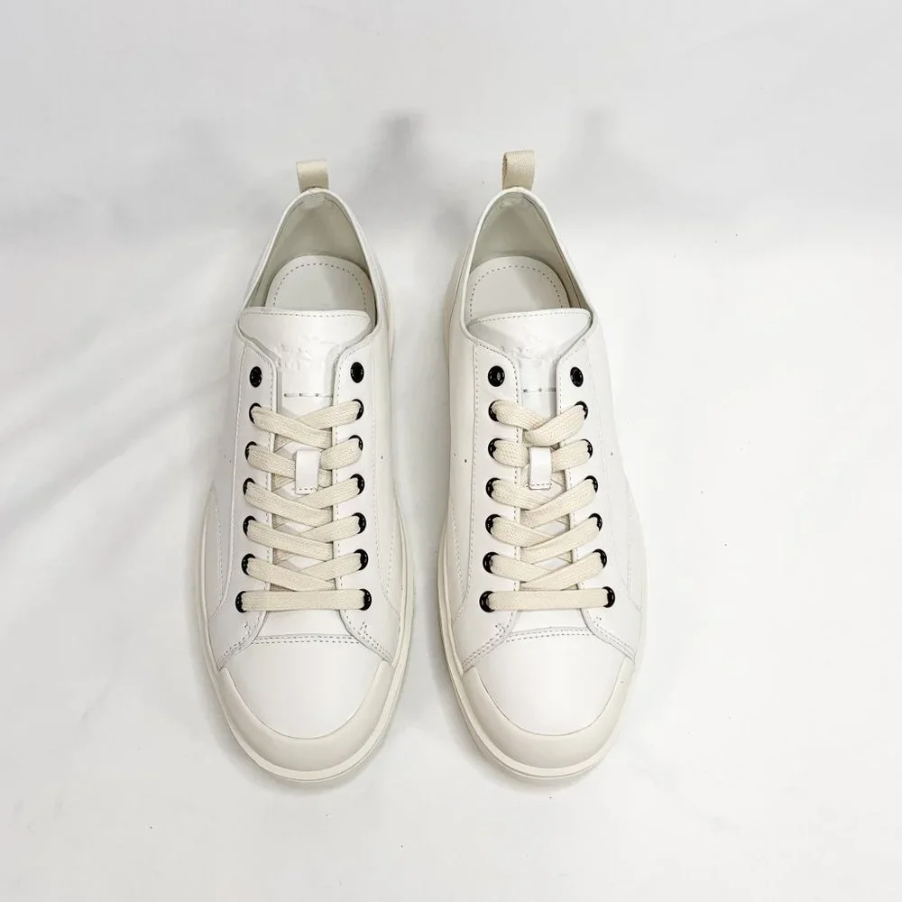 COACH C114 Lo Top Sneaker White 10 D Mens Leather - Picture 5 of 8
